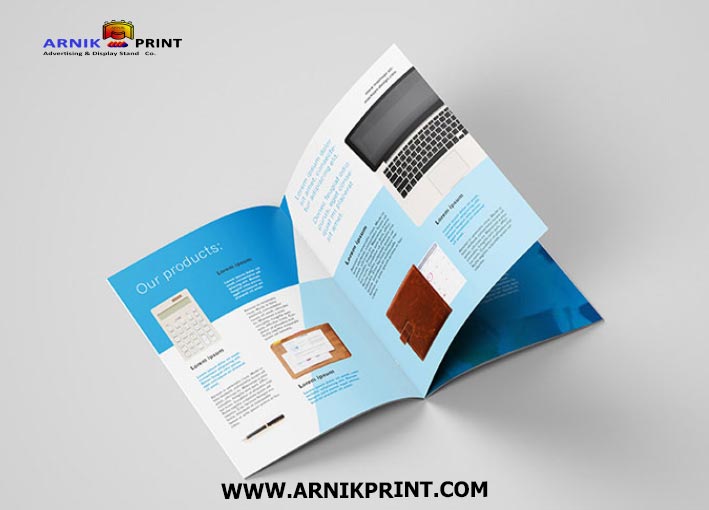 Printing brochures, catalogs and business cards