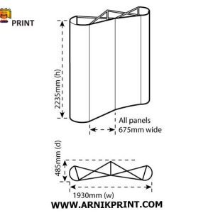 استند پاپ آپ 3 در 2